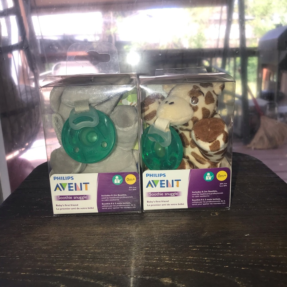 Green and Brown Pacifiers for Baby Care